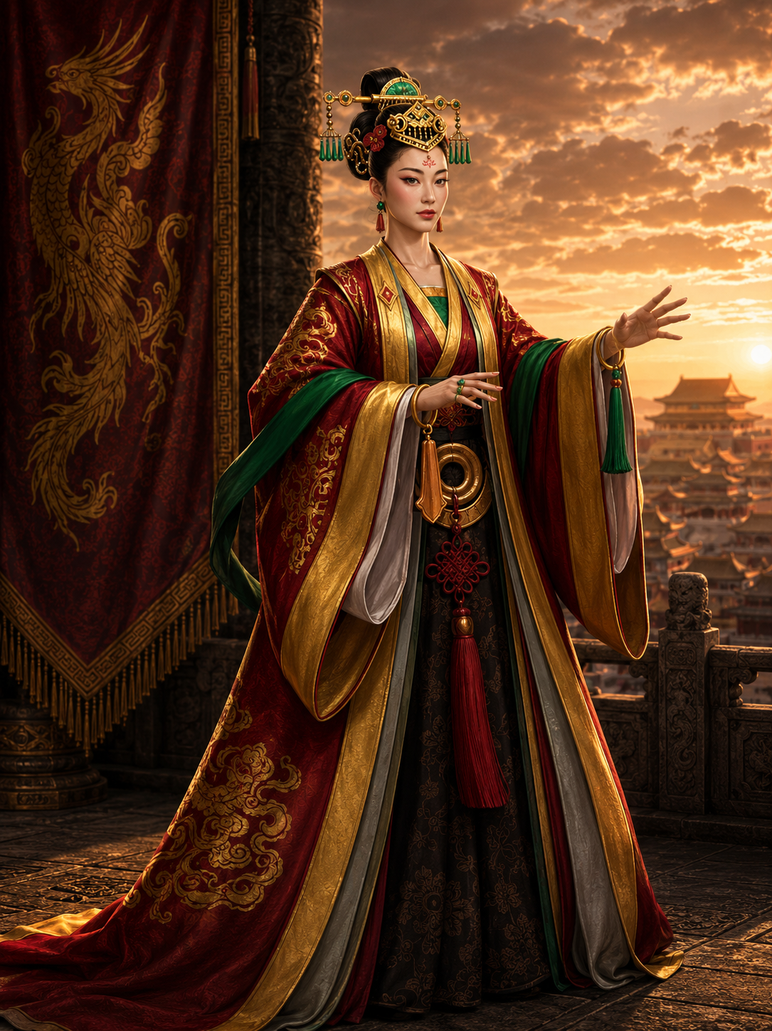Illustration CAP originale — Wu Zetian